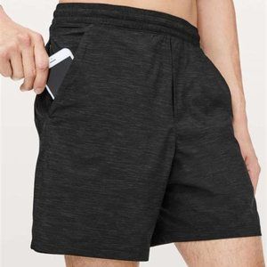 Lululemon Charcoal Pace Breaker Shorts, sz M